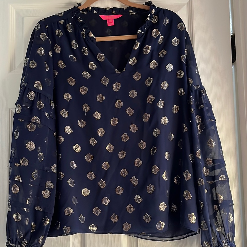 EUC Lilly Pulitzer Silk Top